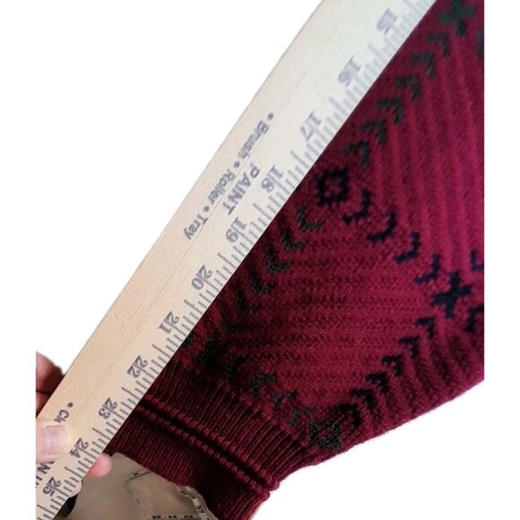 Vintage Mens Size XL Grandpa Chunky Tartan Plaid Heavyweight Warm Golf Cardigan - Picture 12 of 12